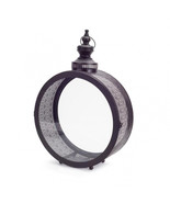 Black Ornate Metal Circle Lantern 22&quot;D - $2,307.99 MXN