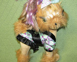 TINI PUPPINI TOFFEE YORKIE PUPPY DOG 2008 SPINMASTER PLUSH BENDABLE WITH... - $10.80