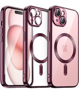 iPhone 15 Plus 6.7-Inch Soft Clear Case, Red, Camera Lens Full Protectio... - $13.71