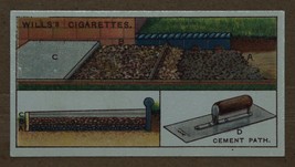 Vintage Wills Cigarette Cards Household Hints Cement Path No # 31 Number - £1.37 GBP