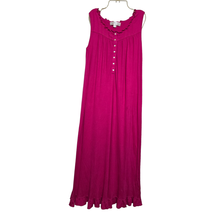 Eileen West Sleeveless Small Pink Maxi Nightgown Ruffled Hem And Trim - £18.61 GBP