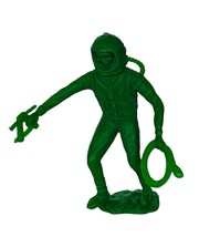 Astronaut MPC Army Men Toy Soldier plastic Nasa US figure vtg Marx Space GREEN 3 - $13.81