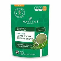 Navitas Organics Superfood+ Greens Blend for Detox Support (Moringa + Kale + ... - £15.63 GBP