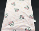 Disney Baby Blanket Minnie Mouse Bow Flower Pink Sherpa - $14.99