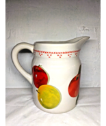 Apples Ceramic Red/Green/Yellow Pitcher - Hallmark Jan Karon Mitford Series - £20.85 GBP