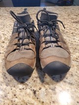 KEEN Hiking Shoes Men Size 11.5 Steens Vent Brown Leather Trail Waterproof - $58.41