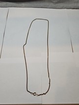 Gold Tone Necklace/Chain, Rope Clasp, 25&#39;&#39; Vintage  - $14.03 CAD