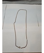 Gold Tone Necklace/Chain, Rope Clasp, 25&#39;&#39; Vintage  - $183.25 MXN