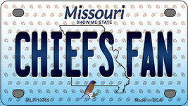 Chiefs Fan Missouri Novelty Mini Metal License Plate Tag - £11.70 GBP
