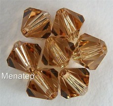 5 6 mm Swarovski 5301 Bicones - Light Colorado Topaz(Pls. Read Item Description) - £0.84 GBP