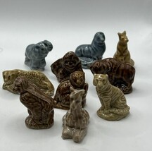 Wade Whimsies Noah&#39;s Ark England Porcelain Lot of 10 Animals Miniature Figurines - £15.58 GBP