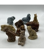 Wade Whimsies Noah&#39;s Ark England Porcelain Lot of 10 Animals Miniature F... - £15.77 GBP