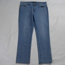 Sam Edelman Fits 14 Kitten Straight Mid Rise Straight Crop Light Denim Jeans - £11.55 GBP
