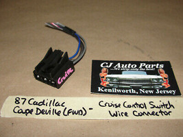 87 Cadillac Deville FWD CRUISE CONTROL SWITCH WIRE HARNESS PIGTAIL CONNE... - £15.50 GBP