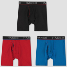 Hanes Men&#39;s Comfort Flex Fit Total Support Pouch Boxer Briefs 3Pk Sz M 32-34 NWT - £14.18 GBP