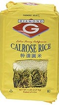 Diamond G Calrose Rice 5 Lb. (LOT Of 6 Bags) - £142.78 GBP