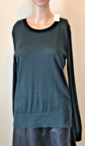 Ann Taylor LOFT Women&#39;s Sweater Size M  Dark Green and Black - $23.47