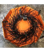 Halloween Wreath Black Bat Stick  Gothic Decor Spooky Village 20&quot; New In... - $60.00