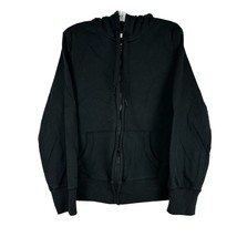 Faded Glory Womens Fleece Full Zip Hooded Jacket Size 1X Black - £14.70 GBP