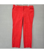 Rafaella Pants Womens Plus Size 18 Red Stretch Preppy Straight Trousers ... - £12.15 GBP