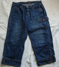 Riders cropped Capri  dark wash Jeans Size  5/6 (30X21) - $5.99