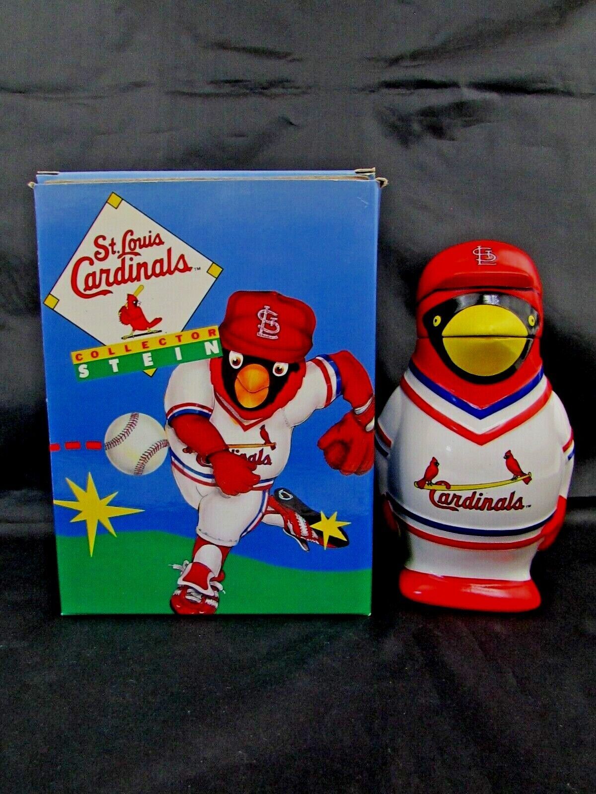 1990 MLB St Louis Cardinals Cards Redbird Ceramic Collector Beer Stein Ceramarte - £46.69 GBP