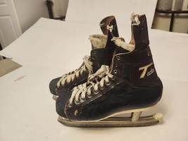 Vintage Tacks Pro-lite by CCM Leather Hockey Ice Skating Skates size 7.5... - $71.97