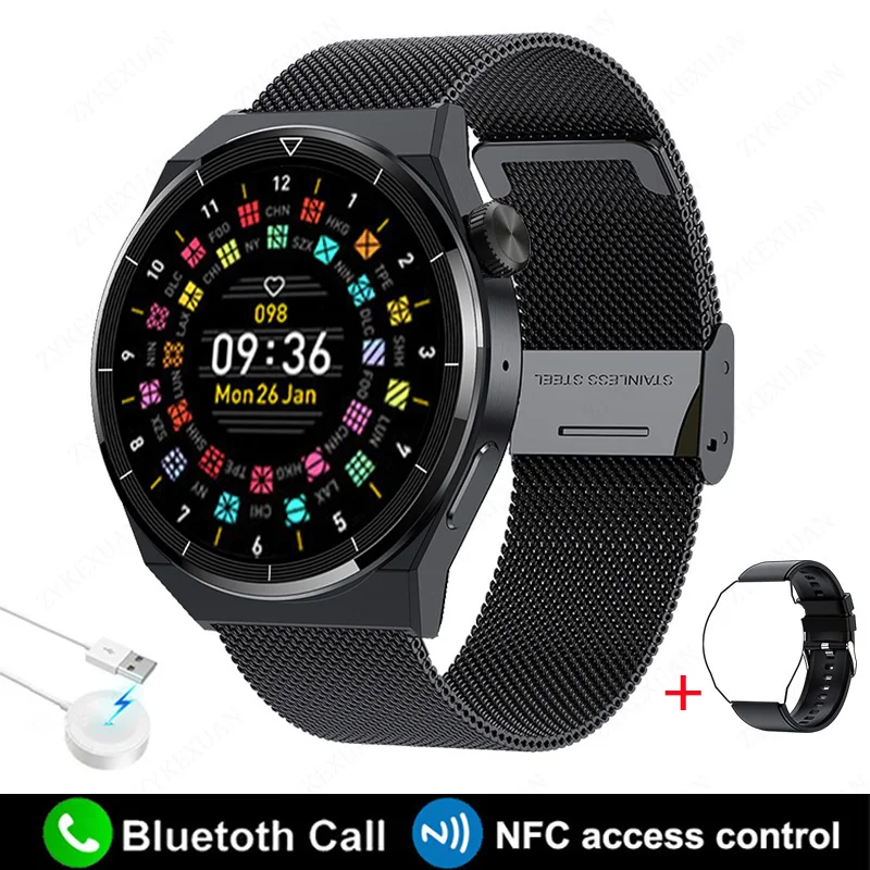 For   NFC Smart Watch Men Heart Rate IP68 Waterproof  Fitness Tracker 2023 New B - £116.63 GBP