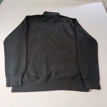 District V.I.T. Fleece Men's Black Cotton Blend 1/4-Zip Pullover Sweatshirt Sz S image 2