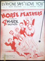 MARX BROTHERS : (HORSE FEATHERS &amp; OTHER EARLY 30,S SHEET MUSIC LOT) CLASSIC - £178.05 GBP