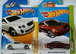 Hot Wheels Bentley Continental Supersports (White &amp; Red) Set of 2!! - $39.77