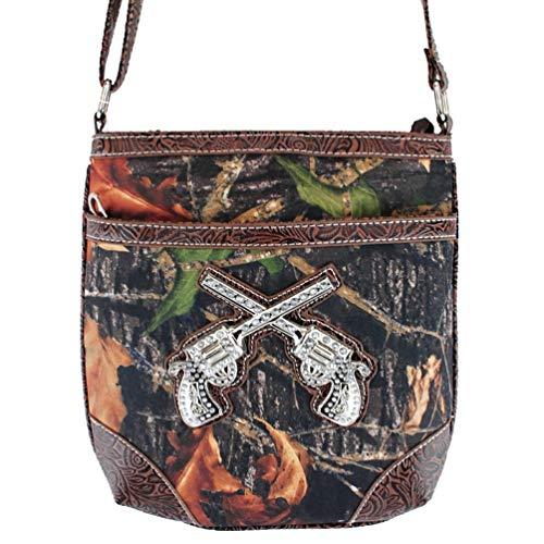 Western Camouflage Rhinestone Pistol Womens Purse Cross Body Handbags Me... - $19.99