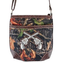 Western Camouflage Rhinestone Pistol Womens Purse Cross Body Handbags Me... - £15.71 GBP