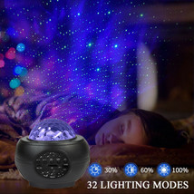 LED Star Ocean Wave Projector Night Light Galaxy Starry Sky Projector Night Lamp - £36.49 GBP+