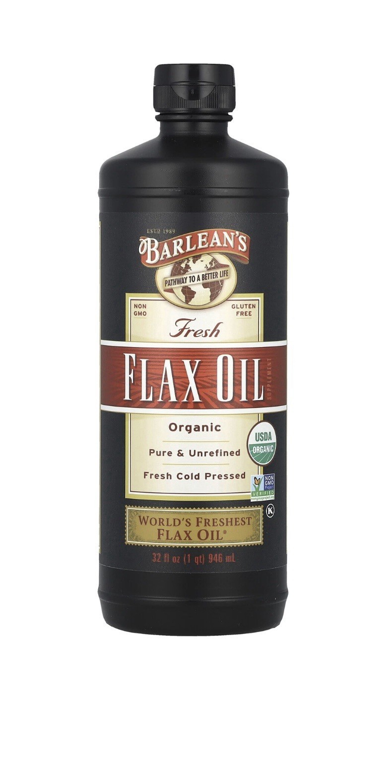 Barlean s Organic Fresh Flax Oil 32 fl oz 946 ml Gluten-Free, Kosher, Or... - $39.59