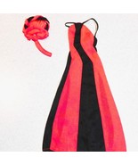 Vintage 1977 Barbie Red &amp; Black Gown With Matching Turban # 9967 Costume... - $466.84 MXN