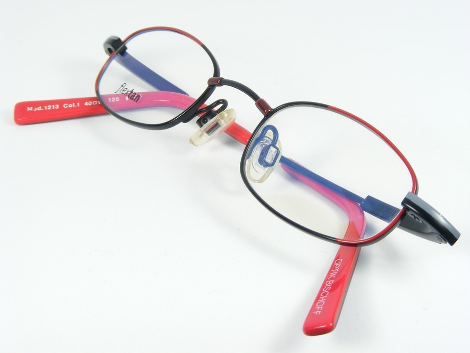 Vistan Flextan Kids 1213 1 RED /BLACK /GREY-BLUE EYEGLASSES 40-19-125mm (NOTES) Item image 3