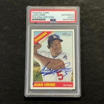 2015 Topps Heritage #43 JUAN URIBE Signed Card PSA Slabbed Auto Dodgers - £47.84 GBP