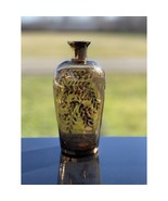 IRICE IRVING W RICE 7.5” Glass Perfume Bottle Carafe Decanter Amber Gold... - $39.40 CAD