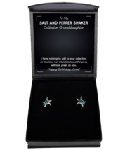Salt and Pepper Shaker Collector Granddaughter Earrings Birthday Gifts -  - £39.01 GBP
