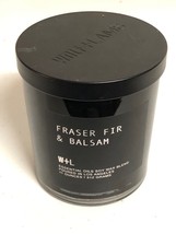 Wolfe + Lamb W+L Scented Candle Fraser Fir &amp; Balsam 11 oz 312 g NEW Unused - £19.97 GBP
