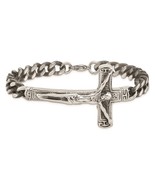 Men&#39;s Stainless Steel Crucifix Bracelet - $149.78 CAD