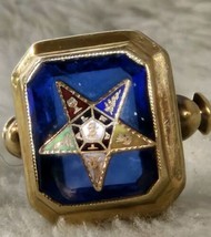 Vtg Womens 10k Yellow Gold Order Of The Eastern Star Ring 3.3g Fine Jewelry 4.5&quot; - $223.65