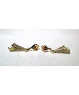 Vintage 14K Yellow Gold Opal Dangle Earrings K1310 - £318.76 GBP