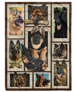 Funny German Shepherd Dog Blanket Xmas Gift For Dogs Lover Cute Puppy Bl... - $49.10 CAD+