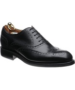 Handmade mens black brogue dress leather shoes, Mens formal genuine leat... - £120.88 GBP