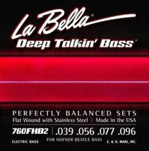 LaBella 760FHB2 Beatle Bass Flat Wound Strings, 39-96 - £36.08 GBP