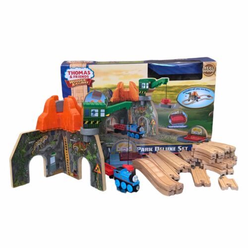 Primary image for Thomas & Friends Wooden Railway Volcano Park Deluxe Set DInos & Discoveries 2014