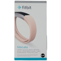 Fitbit Alta Leather Accessory Band Size S/P Color Pink - $9.50