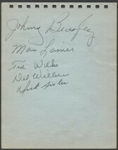 1940&#39;S SIGNED ALBUM PAGE X7 TED WILKS DICK SISLER 1946 CARDINALS WS CHAM... - €29,35 EUR